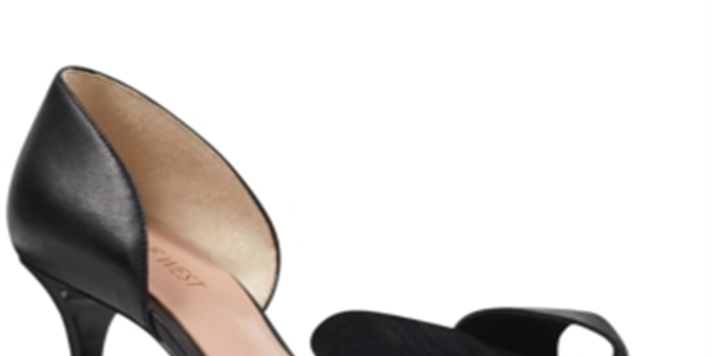 Sapato feminino Nine West Mcfally de couro, preto, tamanho 10 M