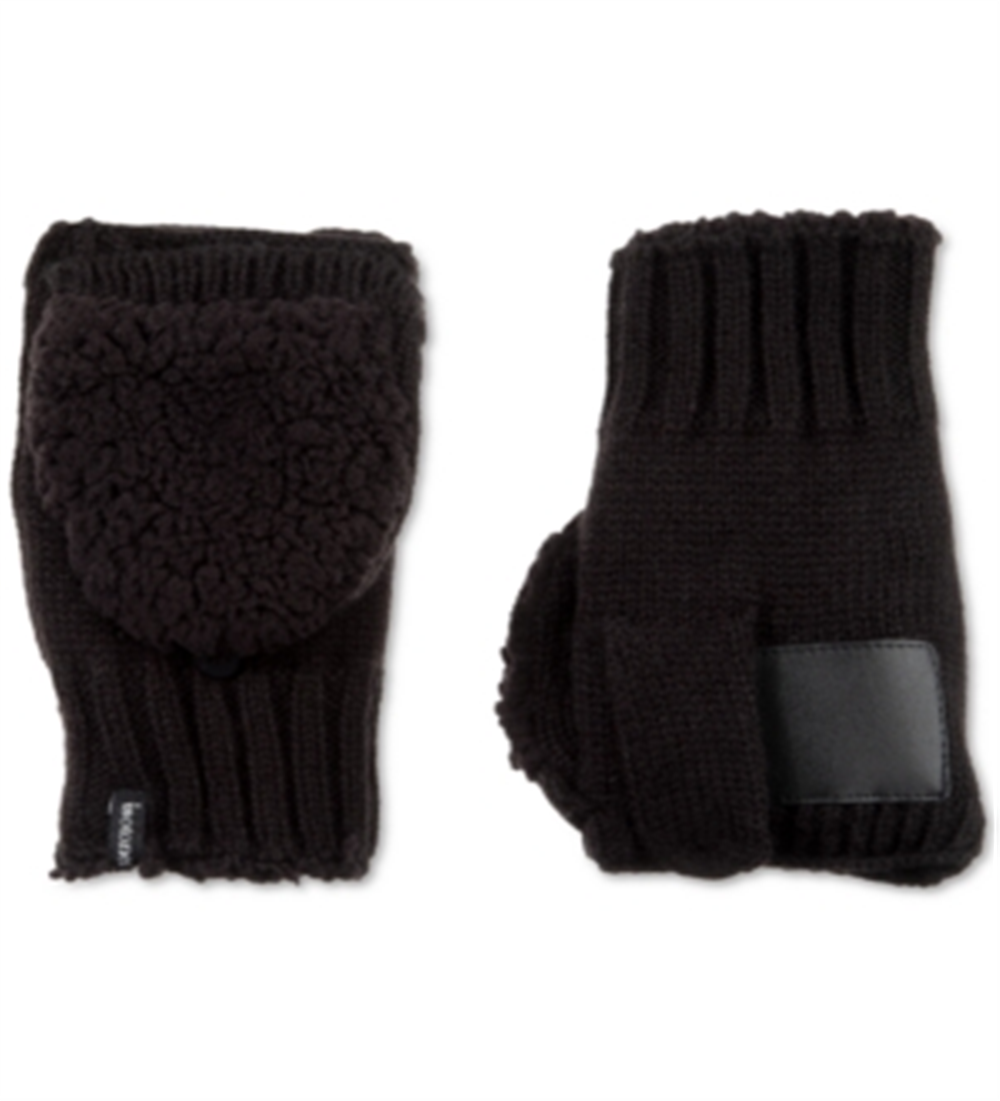 Blusa feminina de malha acrílica Isotoner Signature preta, tamanho único