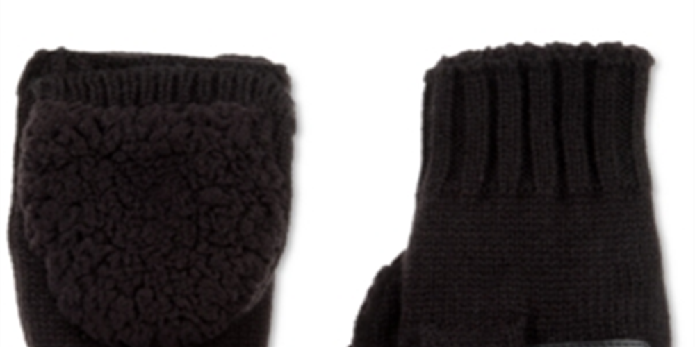 Blusa feminina de malha acrílica Isotoner Signature preta, tamanho único