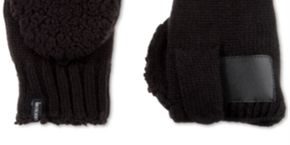 Blusa feminina de malha acrílica Isotoner Signature preta, tamanho único