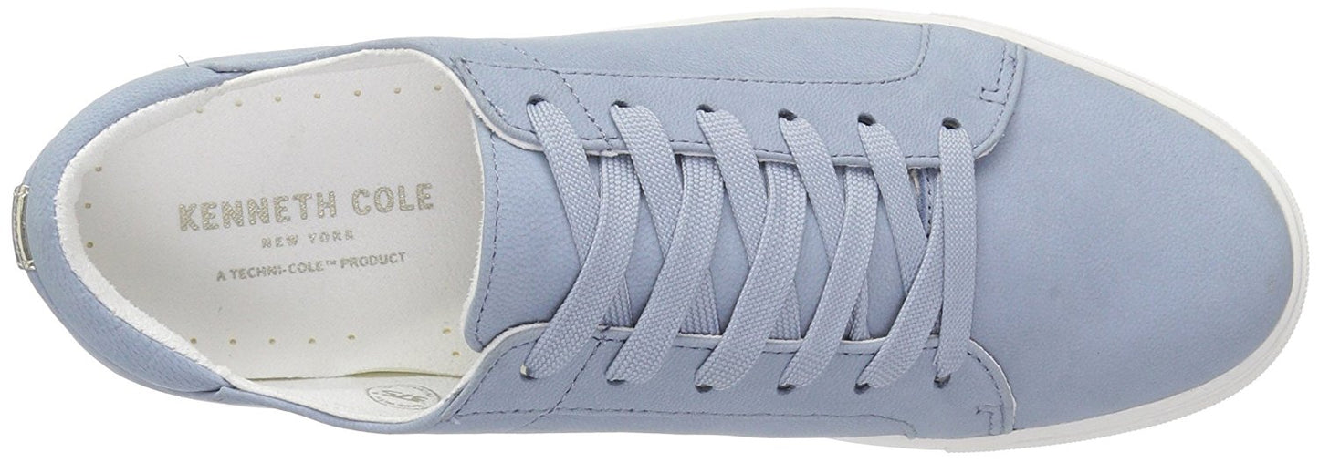 Tênis feminino Kenneth Cole New York Kam Fabric cano baixo com cadarço, azul, tamanho 8 M