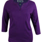 Blusa feminina estilo &amp; co com manga três quartos, preta, tamanho 0X