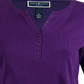 Blusa feminina estilo &amp; co com manga três quartos, preta, tamanho 0X