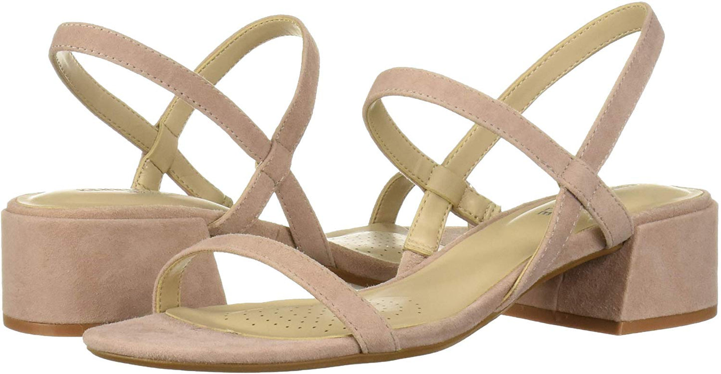 Sandália feminina Kenneth Cole Reaction Maise com salto baixo e tiras, rosa, tamanho 8 M