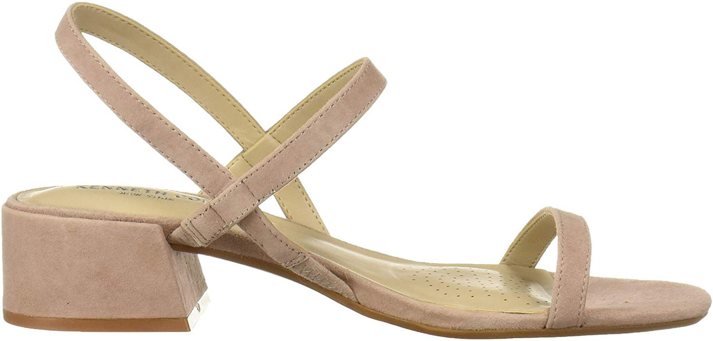 Sandália feminina Kenneth Cole Reaction Maise com salto baixo e tiras, rosa, tamanho 8 M