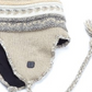 Chapéu de caçador de malha Fairisle acrílico masculino Isotoner, preto, tamanho único