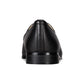 Mocassim de couro Lehain feminino Bandolino com bico redondo, preto, tamanho 6 M
