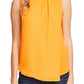 Vince Camuto Blusa Rumple Georgette Feminina Laranja Tamanho P