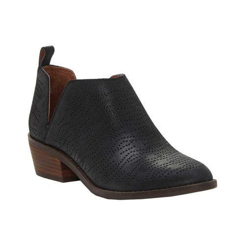 Botas Fayth femininas Lucky Brand, pretas, tamanho 5 M
