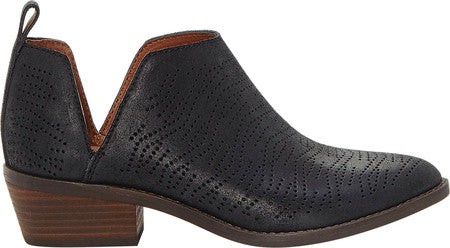 Botas Fayth femininas Lucky Brand, pretas, tamanho 5 M