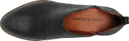 Botas Fayth femininas Lucky Brand, pretas, tamanho 5 M