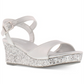 Sandálias Kenneth Cole Little &amp; Big Girls Reed Glamour Cinza Tamanho 3 M