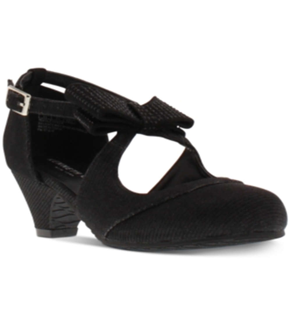 Sapatos sociais Kenneth Cole Little &amp; Big Girls Dorothy Gail, pretos, tamanho 5 M