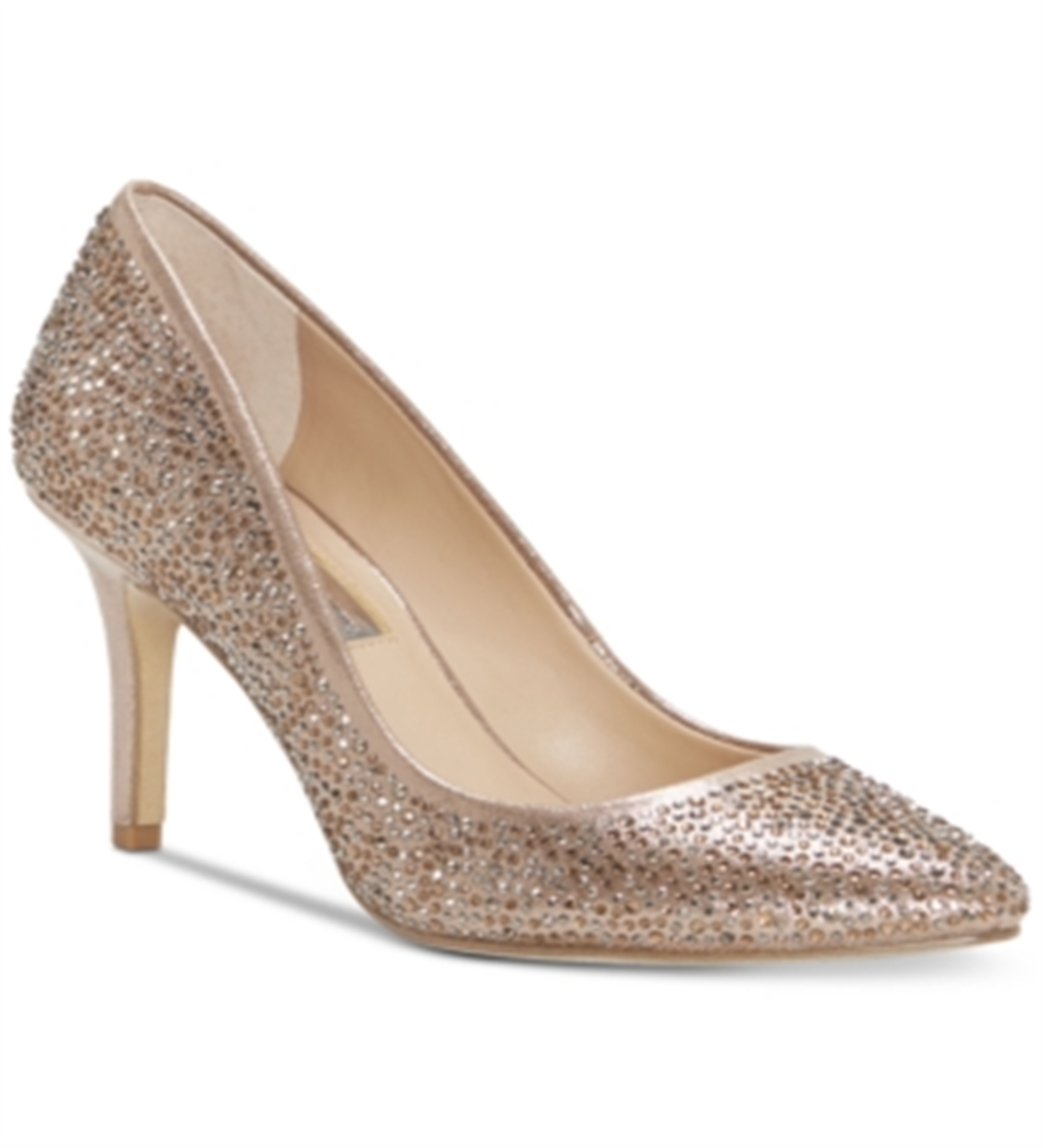 INC International Concepts Zitah6 Feminino Tecido Biqueira Fechada Clássico Sapatos Bronze Tamanho 7 M