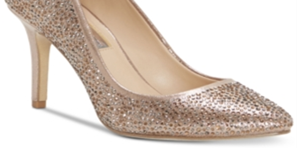 INC International Concepts Zitah6 Feminino Tecido Biqueira Fechada Clássico Sapatos Bronze Tamanho 7 M