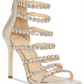 Jessica Simpson Jezalynn Fabric Open Toe Special Sandal Feminino Dourado - Tamanho 6 M