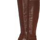 Bota feminina Paxtreen de cano alto Lucky Brand, marrom, tamanho 6,5 M
