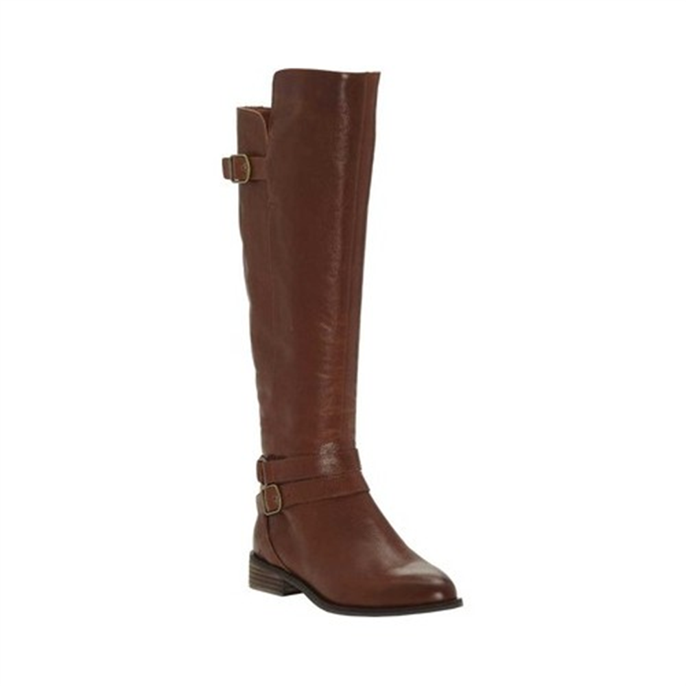 Bota feminina Paxtreen de cano alto Lucky Brand, marrom, tamanho 6,5 M