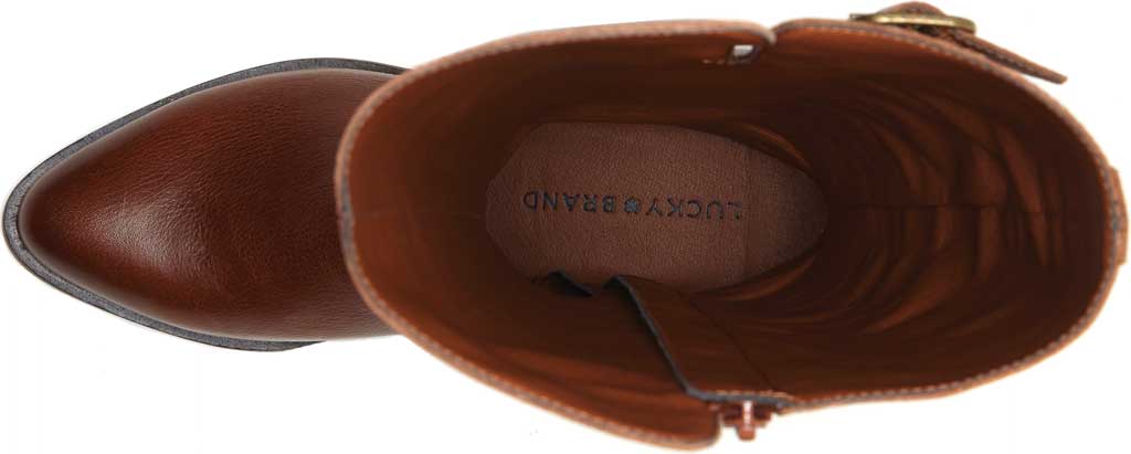 Bota feminina Paxtreen de cano alto Lucky Brand, marrom, tamanho 6,5 M