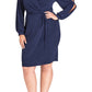 Vestido feminino plus size City Chic com fenda azul marinho tamanho 18W