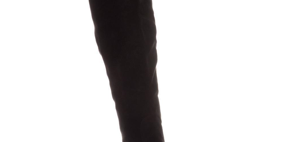 Botas femininas American Rag Adarra acima do joelho, pretas, tamanho 5,5 M