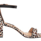 Sandália feminina Nine West Pruce com salto bloco, multi bege, tamanho 1