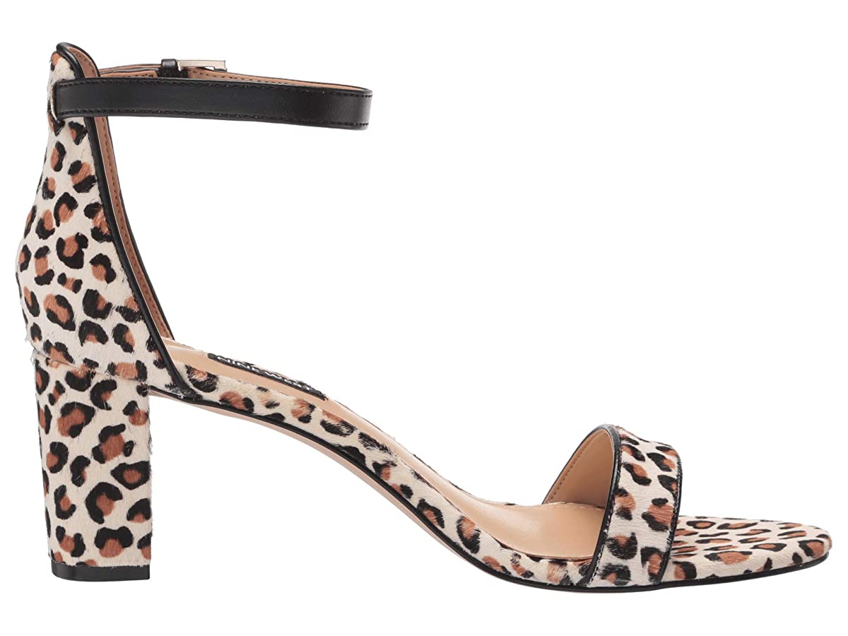 Sandália feminina Nine West Pruce com salto bloco, multi bege, tamanho 1