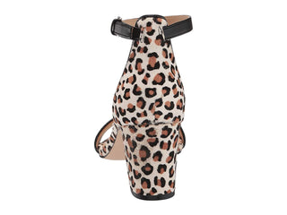 Sandália feminina Nine West Pruce com salto bloco, multi bege, tamanho 1