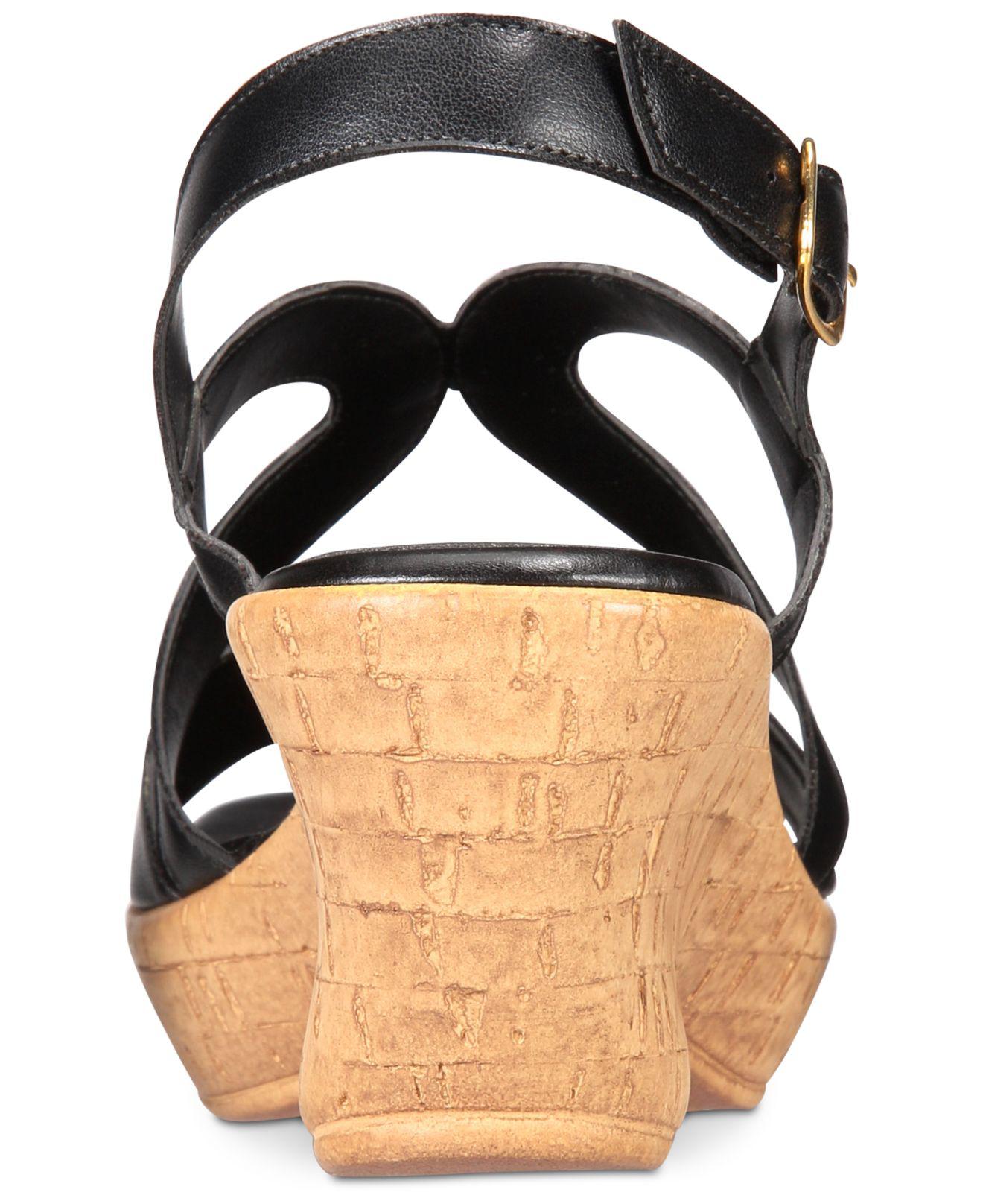 Sandálias plataforma casuais Callisto femininas Pomfret com bico aberto, pretas, tamanho 9M