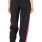 Calça jogger feminina Calvin Klein Performance Colorblocked preta, tamanho médio