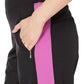 Calça jogger feminina Calvin Klein Performance Colorblocked preta, tamanho médio