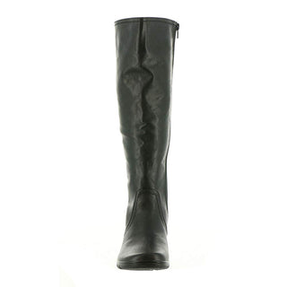 Easy Street Women's Tess Plus Leather Closed Toe Mid Calf Fashion Boots Black Size 6.5M