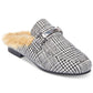 Sapatos femininos Steve Madden Khloe Mule cinza tamanho 9,5M