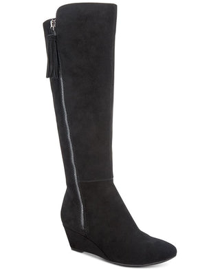 Anne Klein Feminino Alanna Tecido Almond Toe Médio Cano Médio FashionBrown Tamanho 8 WC