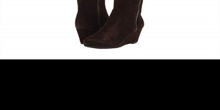 Anne Klein Feminino Alanna Tecido Almond Toe Médio Cano Médio FashionBrown Tamanho 8 WC