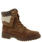 Tommy Hilfiger Botas Femininas Dyan Fabric Bico Redondo Cano Curto Marrom - Tamanho 9 M