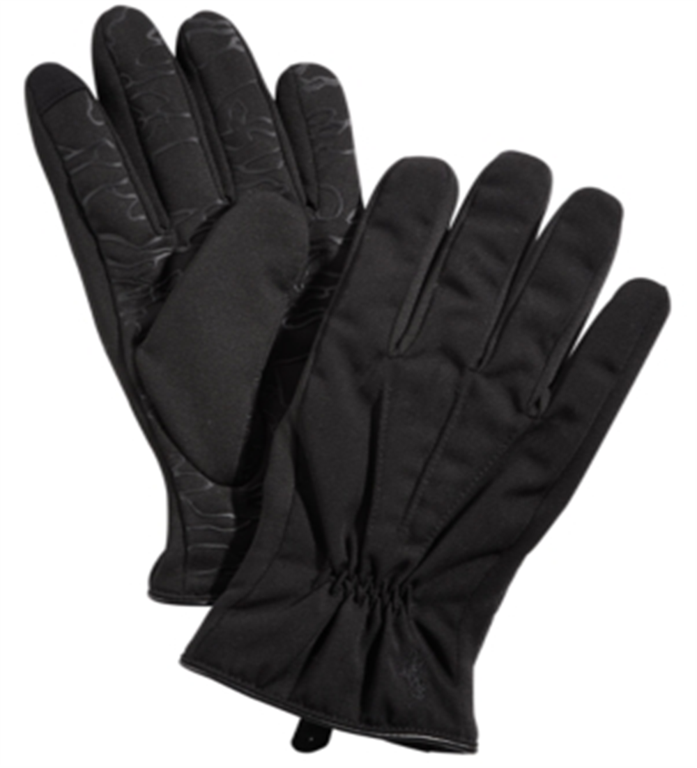 Luvas de inverno masculinas Polo Ralph Lauren pretas com toque macio e macio, tamanho XL