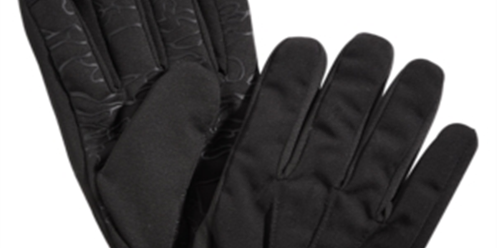Luvas de inverno masculinas Polo Ralph Lauren pretas com toque macio e macio, tamanho XL