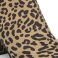 Botas femininas Bar III com estampa de leopardo, conforto, amortecimento, bico amendoado, salto bloco, zíper, marrom, tamanho 9,5 M