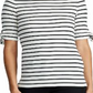 Blusa feminina Lauren Ralph Lauren com manga amarrada, tamanho médio, creme, inverno