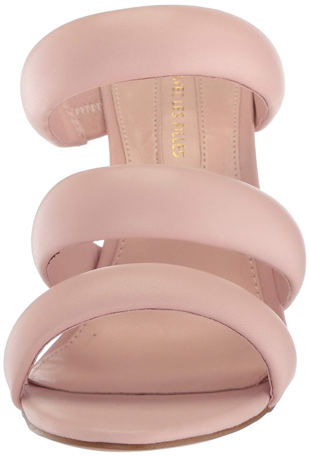Sandália feminina de salto Mara Avec Les Filles, com napa rosa, tamanho 6,5 M