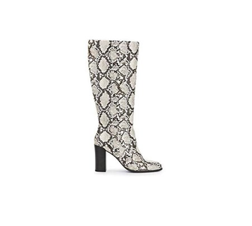 Botas de cano alto Kenneth Cole New York Justin femininas, cinza, tamanho 5 M