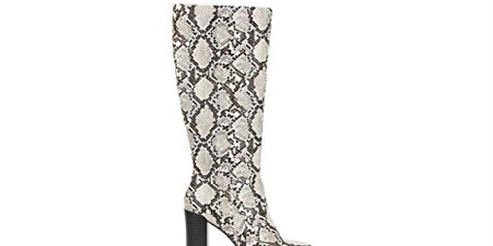 Botas de cano alto Kenneth Cole New York Justin femininas, cinza, tamanho 5 M