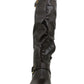 Botas femininas XOXO Minkler com bico fechado e cano alto, marrom, tamanho 11W