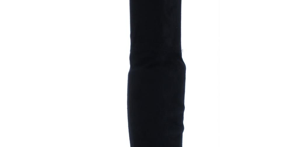 Botas sociais femininas Steve Madden Dominique com salto agulha e acolchoado, elásticas, tamanho 6,5 M, cinza