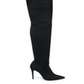 Botas sociais femininas Steve Madden Dominique com salto agulha e acolchoado, elásticas, tamanho 6,5 M, cinza