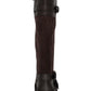 Botas sociais femininas de couro sintético da Style &amp; Co, pretas, tamanho 8 M