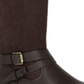 Botas sociais femininas de couro sintético da Style &amp; Co, pretas, tamanho 8 M