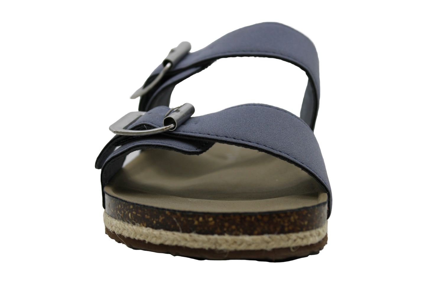 Sandálias femininas Madden Girl Bundles com bico aberto, casuais, tamanho 8 M, cinza