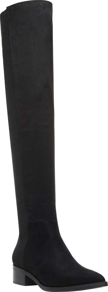 Bota feminina Steve Madden Jolly acima do joelho, preta, tamanho 6 M